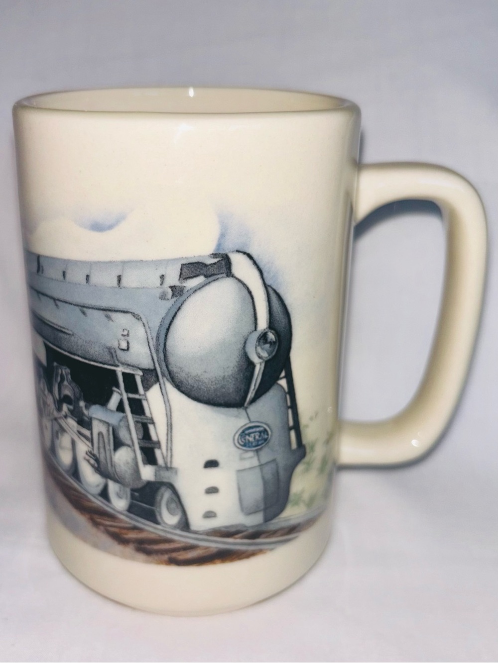 Vintage Otagiri Train Mug 20th Century Limited Hudson Engine 1938 NY Central